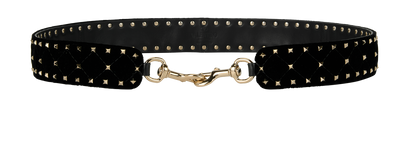 Valentino Rockstud Bag Strap, £250, Accessories, Black, Leather, Front view